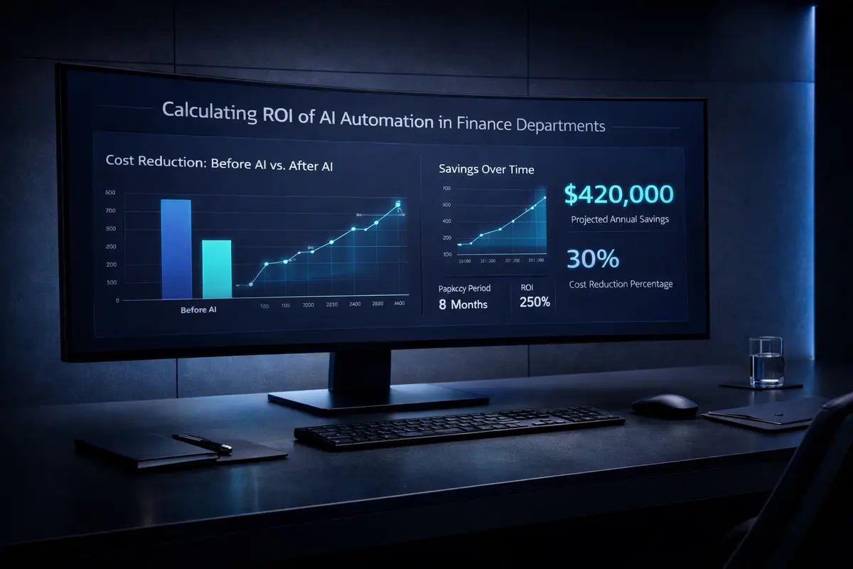 How to Calculate the ROI of AI in Your Finance Department. A Practical Framework.